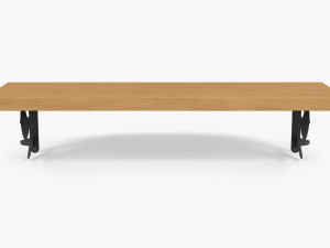 Wooden Wall Shelf with Bird Decoration 3D Model