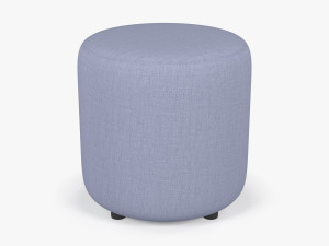 Round Fabric Ottoman 3D Модель