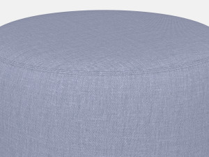 Round Fabric Ottoman 3D-Modell
