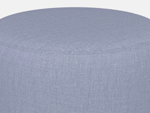 Round Fabric Ottoman 3D Model
