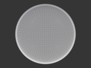 Round Fabric Ottoman 3D-Modell