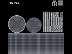 Round Fabric Ottoman 3D-Modell