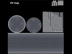 Round Fabric Ottoman 3D Model