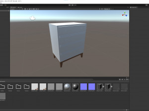 White Chest of Drawers Model 3D