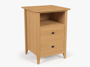 Wooden Bedside Table 3Dモデル