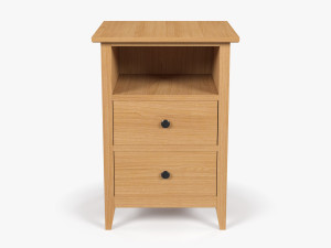 Wooden Bedside Table Modèle 3D