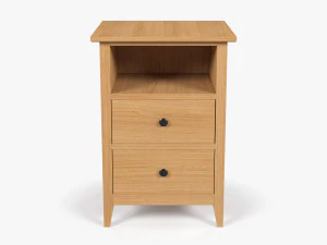 Wooden Bedside Table 3D Model
