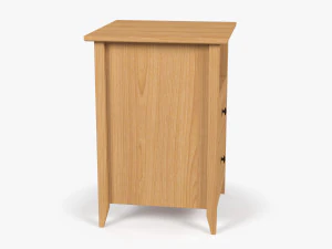 Wooden Bedside Table 3D Model