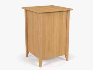 Wooden Bedside Table Modèle 3D