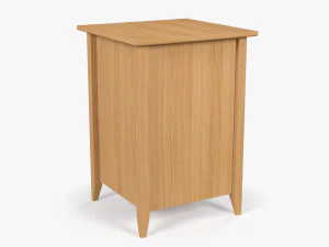Wooden Bedside Table 3D Model