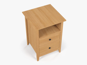 Wooden Bedside Table Modèle 3D
