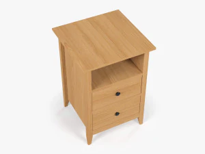 Wooden Bedside Table 3D Model