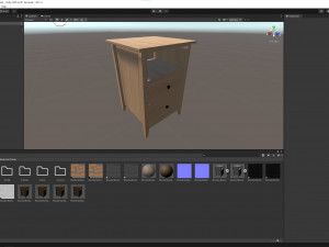Wooden Bedside Table Modèle 3D