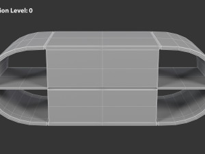 Round TV Stand 3D Модель