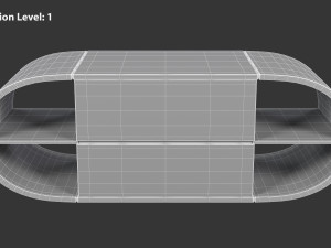 Round TV Stand 3D Модель