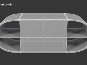 Round TV Stand 3D Model