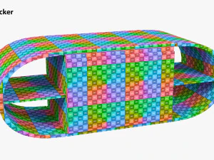 Round TV Stand 3D Model