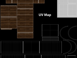 Round TV Stand 3D Модель