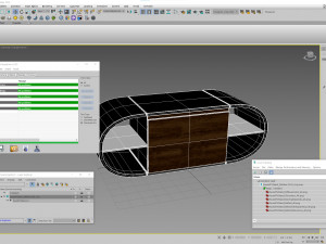 Round TV Stand 3D Модель