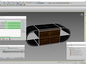 Round TV Stand 3D Model