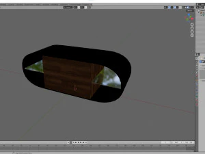 Round TV Stand 3D Model