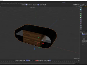 Round TV Stand 3D Model