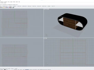 Round TV Stand 3D Model