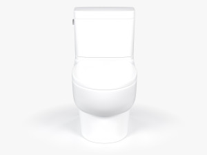 Classic White Toilet 3D Model