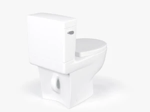 Classic White Toilet 3D Model