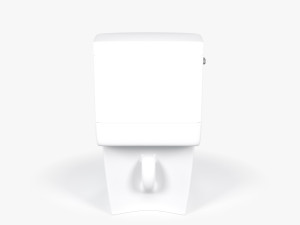 Classic White Toilet 3D Model