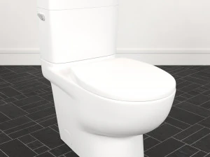 Classic White Toilet 3D Model