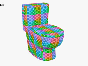 Classic White Toilet 3D Model