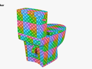 Classic White Toilet 3D Model