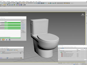 Classic White Toilet 3D Model