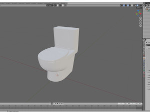 Classic White Toilet 3D Model