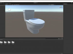 Classic White Toilet 3D Model