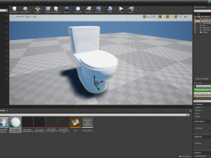 Classic White Toilet 3D Model