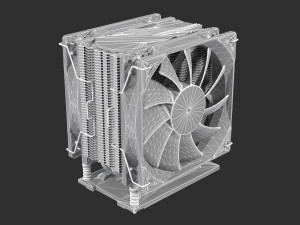 CPU Cooler Heatsink 3D मॉडल