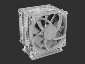 CPU Cooler Heatsink 3D मॉडल