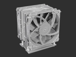 CPU-K&uuml;hler-K&uuml;hlk&ouml;rper 3D Modell