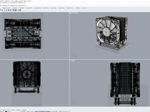 CPU Cooler Heatsink 3D मॉडल