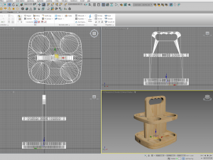 Wine Caddy Model 3D