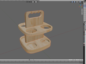 Wine Caddy Model 3D