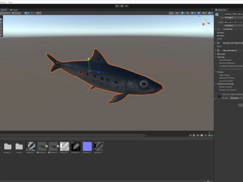 Sardine Fish 3D Model