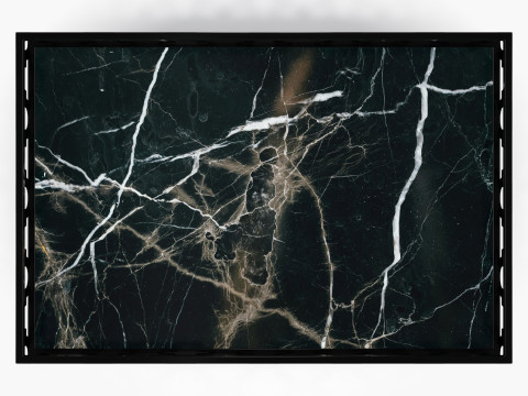 Black Marble Tray Modèle 3D
