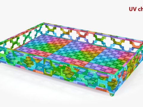 Black Marble Tray Modèle 3D