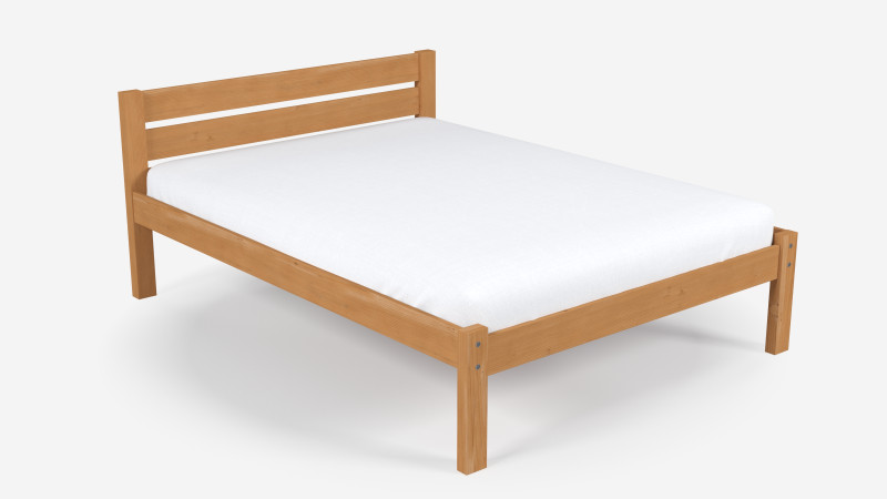 Classic Wooden Bed 3D मॉडल .c4d .max .obj .3ds .fbx .stl .blend