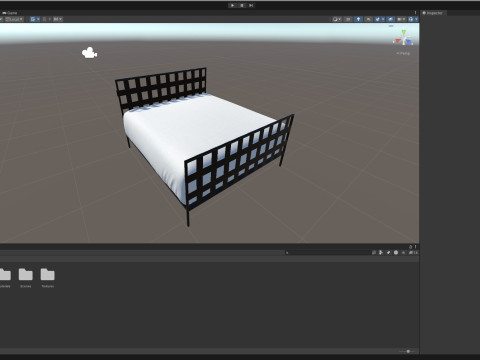 Black Metal Bed 3D 模型
