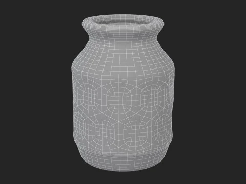 Old Clay Vase 3D Model