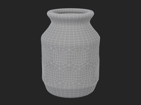 Old Clay Vase 3D Model